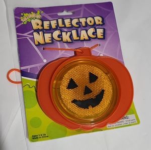 Set of 2 Pumpkin Reflector Necklace